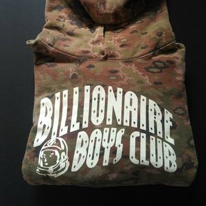 Billionaire Boys Club BBC 2011 Vintage Wash Camo Hoodie Skateboard P Pharrell
